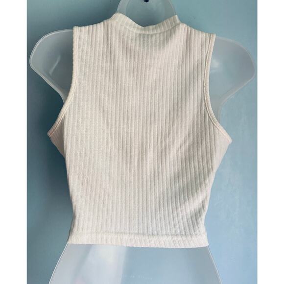 Shein Ribbed Crop Tops Women's Medium - Picture 3 of 7